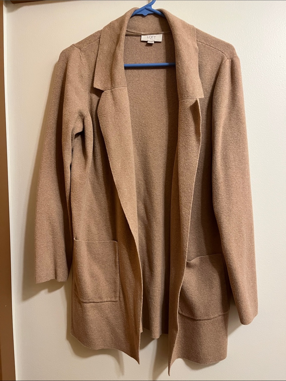 LOFT Open-Front Long Cardigan with Pockets